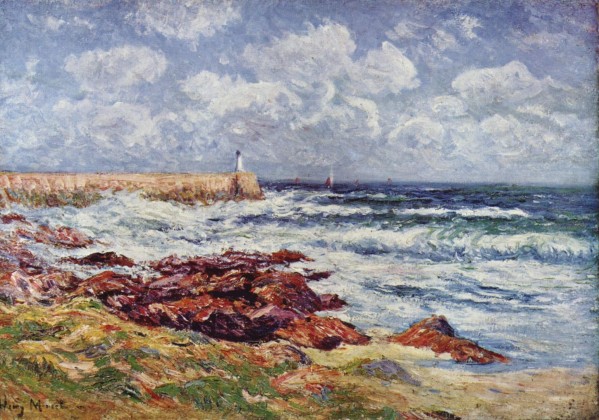 The Sea with Pinnaces by Henry Moret